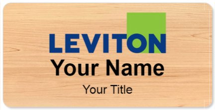 Custom name badges for Leviton
