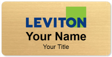 Custom name badges for Leviton