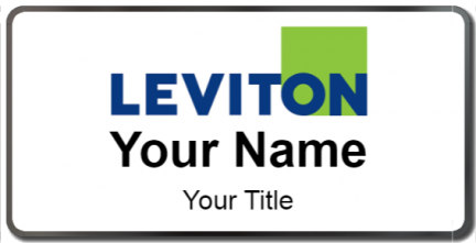 Custom name badges for Leviton