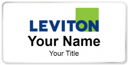 Custom name badges for Leviton