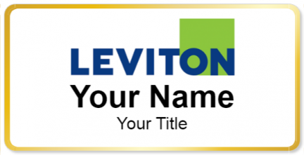 Custom name badges for Leviton