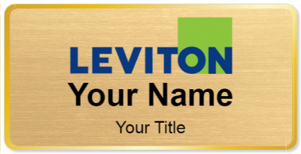 Custom name badges for Leviton