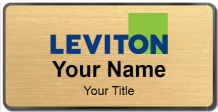 Custom name badges for Leviton