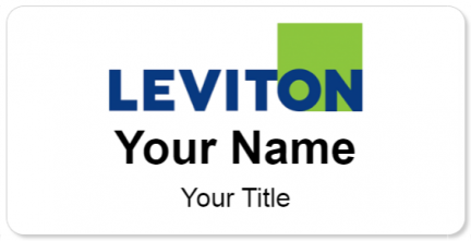 Custom name badges for Leviton