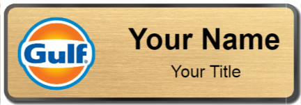 Custom name badges for Gulf Oil