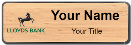 Custom name badges for Lloyds Bank