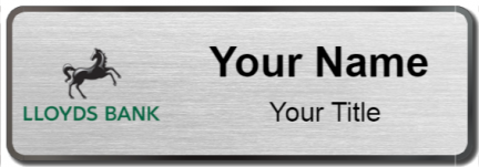 Custom name badges for Lloyds Bank