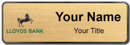 Custom name badges for Lloyds Bank