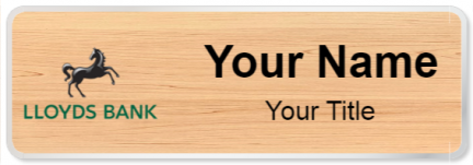 Custom name badges for Lloyds Bank