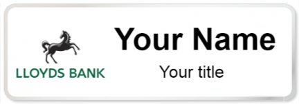 Custom name badges for Lloyds Bank