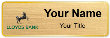 Custom name badges for Lloyds Bank