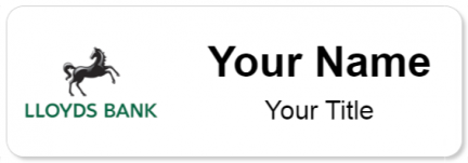 Custom name badges for Lloyds Bank