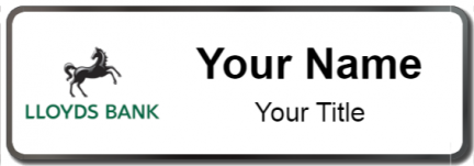 Custom name badges for Lloyds Bank