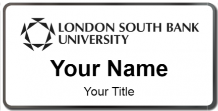 Custom name badges for London South Bank University