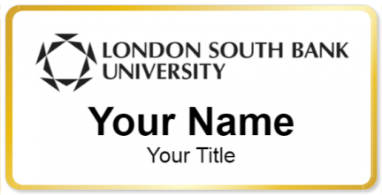 Custom name badges for London South Bank University
