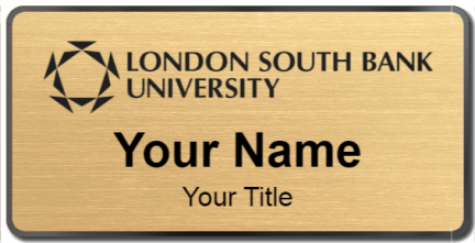 Custom name badges for London South Bank University