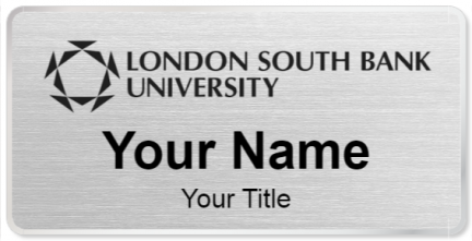 Custom name badges for London South Bank University