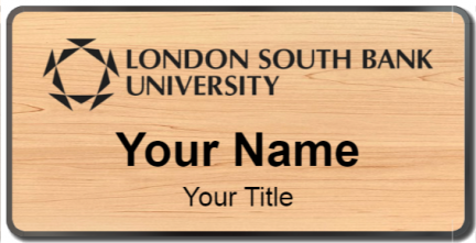 Custom name badges for London South Bank University