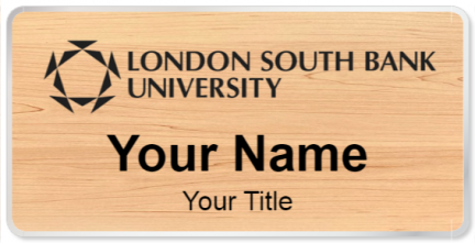 Custom name badges for London South Bank University