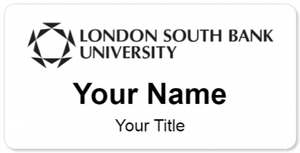 Custom name badges for London South Bank University