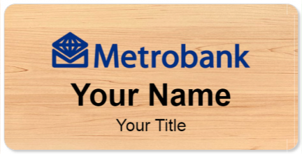 Custom name badges for Metrobank