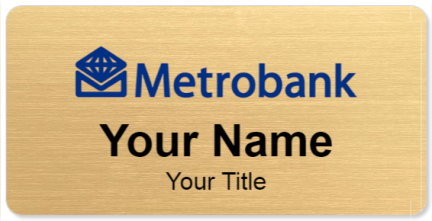 Custom name badges for Metrobank