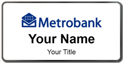 Custom name badges for Metrobank