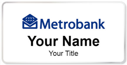 Custom name badges for Metrobank