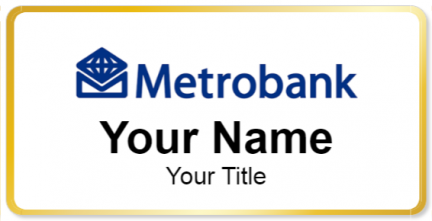 Custom name badges for Metrobank