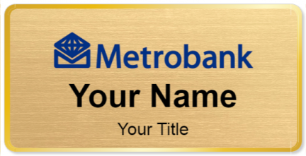 Custom name badges for Metrobank