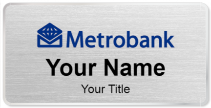 Custom name badges for Metrobank