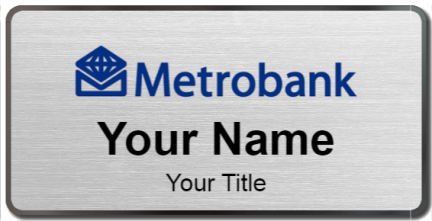 Custom name badges for Metrobank
