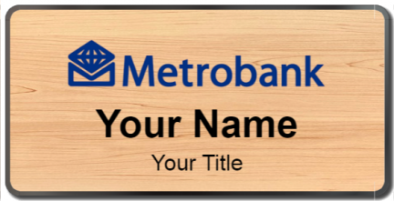 Custom name badges for Metrobank