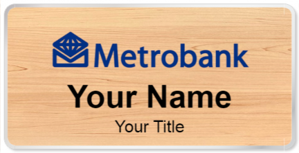 Custom name badges for Metrobank