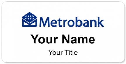 Custom name badges for Metrobank