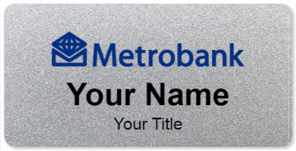 Custom name badges for Metrobank