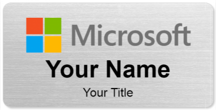 Custom name badges for Microsoft