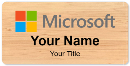 Custom name badges for Microsoft