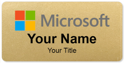 Custom name badges for Microsoft