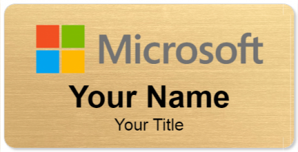 Custom name badges for Microsoft