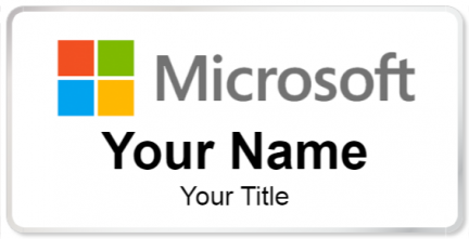 Custom name badges for Microsoft
