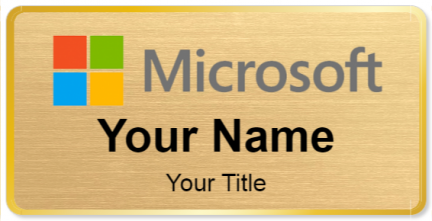 Custom name badges for Microsoft