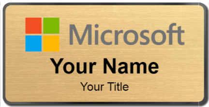 Custom name badges for Microsoft