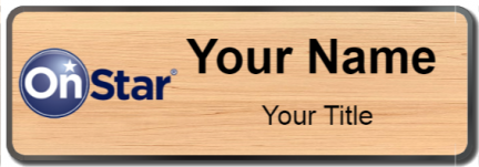 Custom name badges for OnStar