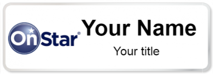 Custom name badges for OnStar