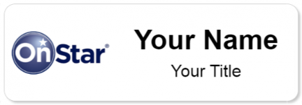 Custom name badges for OnStar