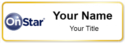 Custom name badges for OnStar