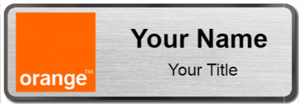 Custom name badges for Orange