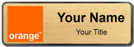 Custom name badges for Orange