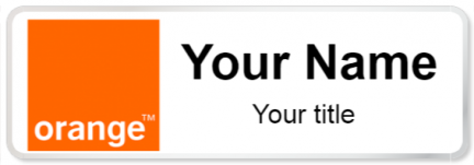 Custom name badges for Orange